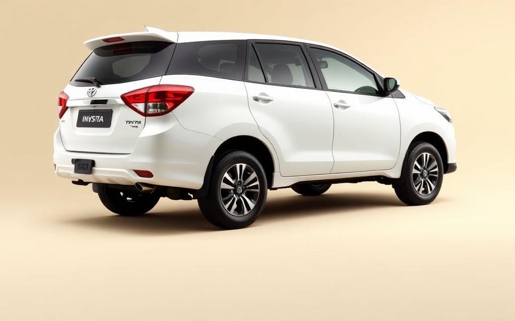Toyota Innova Crysta mpv with 7 seats and manual transmission, available for chauffeur driven rental in Bengaluru